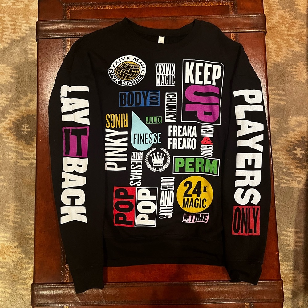 Bruno Mars 24k tour sweatshirt